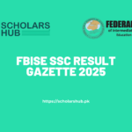 Fbise ssc result gazette 2025